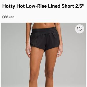 Lululemon Hotty Hot Shorts sz. 4